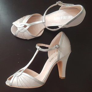 Chelsea Crew Satin Heels - New - Size 7